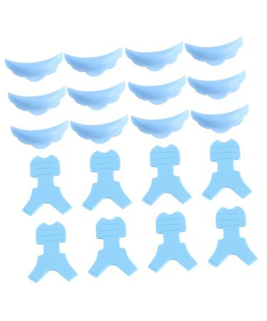 Healeved 10 Pairs Eyelash Silicone Patch Eyelash Perming Curler Eyelash Shield Pads Silicone Eyelash Pads Eyelash Perming Pads Silicone Makeup Tool Eyelash Curling Gasket Lash Lift Brush