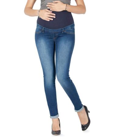 Milano Maternity Jeans - Ultra Stretch, Buttery Soft Denim, High Waisted Over the Bump Band | Comfortable Slim Fit Clothing for Pregnant Women - Buy Online on GoSupps.com