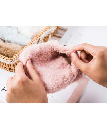 Fluffy Pink Hot Water Bottle with Cover - Eco-Friendly 0.5L Mini Heat Bottle for Children & Adults - Buy Online on GoSupps.com