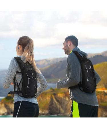 TTIAISHLE 2L Drinking Bag - Ultimate Water Backpack for Hiking Cycling Running & Skiing - Upgraded Dark Black Bladder - Buy Online on GoSupps.com