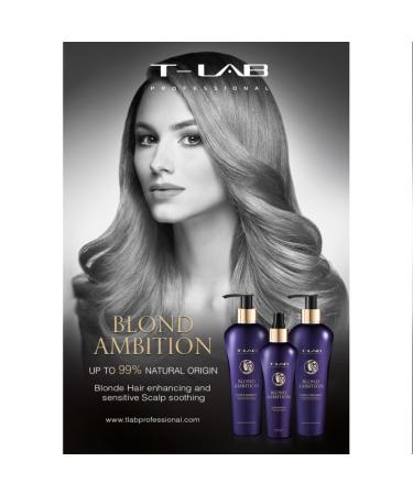 T-LAB PROFESSIONAL Purple Conditioner for Blonde Hair - Natural Deep Treatment for Color Treated Hair - Buy Online on GoSupps.com