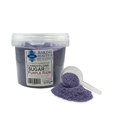Baking Beauty and Beyond Premium Floss Sugar for Cotton Candy - Cotton Candy Flossing Sugar with Natural Ingredients Perfect for Every Occasion Bulk Floss Sugar 800g - Purple Rain Flavour