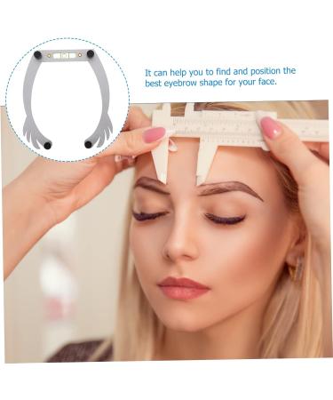 Beavorty 5pcs white white outfit brow shaping kit eyebrow ruler tool eyebrow line eyebrow trimming - Buy Online on GoSupps.com