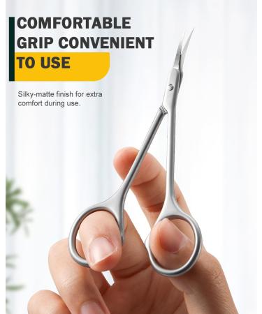 FVION Nailhashears Curved Blade Skin Scissors - Sharp Cuticle Scissors for Precise Nail Skin Trimming | Ideal for Women s Manicure - Buy Online on GoSupps.com