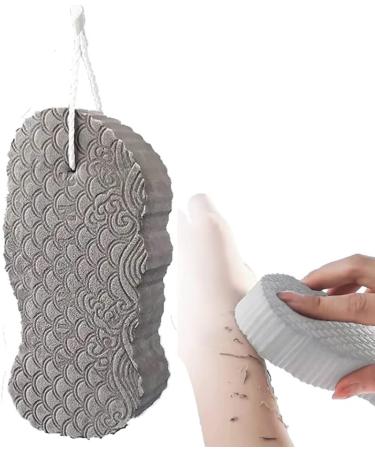 exfoliating bath sponge Super Soft Exfoliating Bath Sponge Exfoliator Dead Skin Remove Bath Sponge Shower Brush Sponge Bath Sponge for Adults Children and Pregnant Women Grey - Buy Online on GoSupps.com