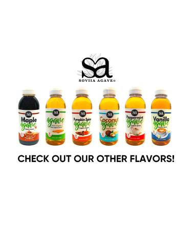 Organic Peppermint Agave Syrup - USDA Certified, Estate Grown, Vegan, Low Glycemic, Non-GMO, Halal & Kosher - Shop Now! - Buy Online on GoSupps.com