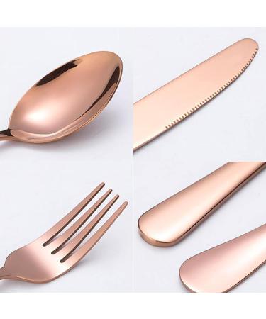 Cutlery Set Camping Travel Cutlery Set Portable Reusable Dishwasher Safe Easy Clean Kitchenware (Size : Gold+Black) - Buy Online on GoSupps.com