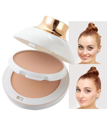 bellv Long Lasting Powder Foundation Compact Face Makeup - Shine Control Oil Control & Vegetable Powder Ingredients Bellv
