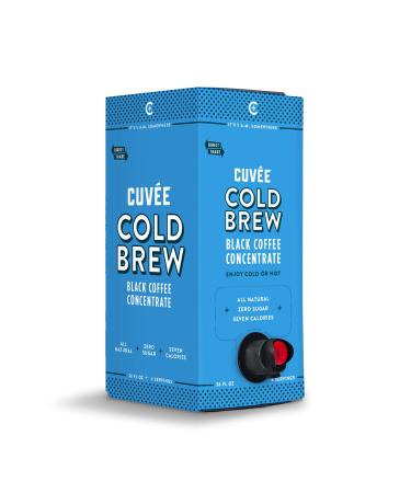 Cuve Coffee - Cold Brew Concentrate 36 oz/ 12 servings, Concentrated Coffee, Boxed Cold Brew Coffee on Tap, Black, Unsweetened, Direct Trade Coffee, and Ethically Sourced