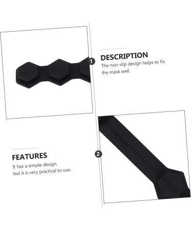Magiclulu 10pc Masking Hooks - Black Mask Holder & Extension Buckle for Ear Protection | Durable Face Mask Lanyard - Buy Online on GoSupps.com