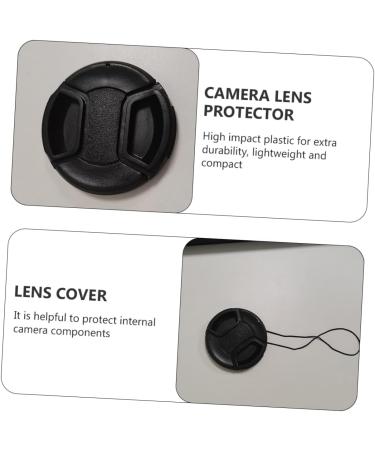 Milisten 4 Pcs Camera Lens Cover Lens Cover Replacement Mm Lens Cover SLR Camera Lenses Shots Camera Front Cap Lens Protective Covers Lens Protector Universal Lens Cap Dust Cover Black 6.7X6.7CM - Buy Online on GoSupps.com