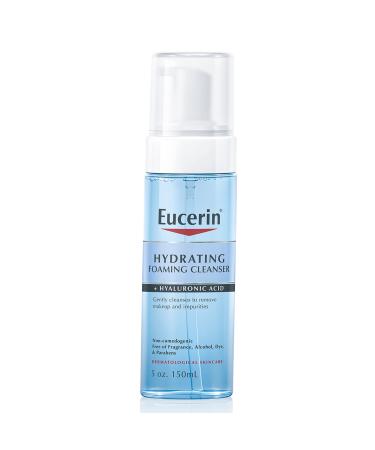Eucerin Hydrating Foaming Daily Facial Cleanser with Hyaluronic Acid  5 Fl Oz