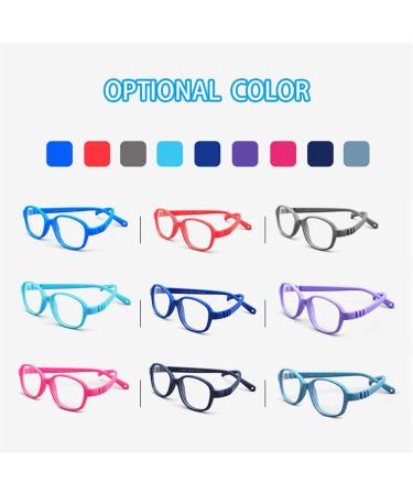 Anti-Blue Light Kids Glasses | Classic Clear Lens | UV Protection & Headache Relief | Color 8 - Buy Online on GoSupps.com