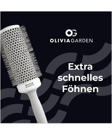 Olivia Garden Expert Blowout Speed Hairbrush - 55 White & Grey for Effortless Styling - International Shipping Available - Buy Online on GoSupps.com