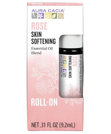 Aura Cacia Rose Roll-On Essential Oil Blend 0.31 oz - Pure Aromatherapy for Relaxation & Wellness - Buy Online on GoSupps.com