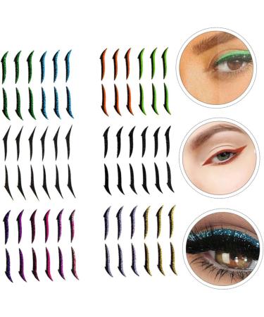 Ipetboom 6pcs Eyeliner Stickers Double Sided Eyelid Tape Products Reusable Double Eyelid Tapes Applique Flash - Buy Online on GoSupps.com