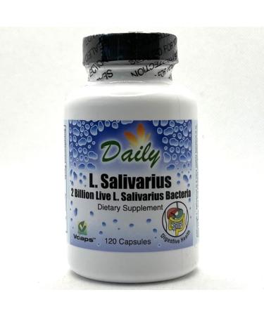 Daily Manufacturing L-Salivarius (Probiotic) 120 Delayed-Release Capsules - Buy Online on GoSupps.com