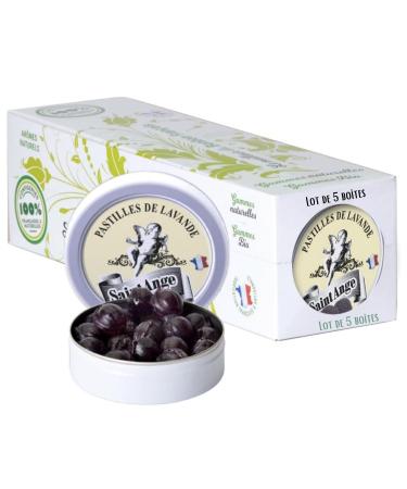 Lot 5 boxes | Saint-Ange Lavender pastilles | 100% French traditional sweets