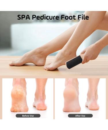 Foot File Double Sided Pedicure Professional Foot Scrubber Hard Dead Skin Remover for Feet Concave Convex Shape Foot Callus Remover for Bath Salon Pedicure Wet and Dry Cracked Foot Care Grater Rasp - Buy Online on GoSupps.com