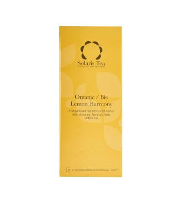 Solaris Tea Organic Lemon Harmony Herbal Tea - 40 Sewn Silk Tea Bags 60g - Premium International Shipping - Buy Online on GoSupps.com