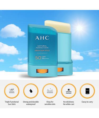AHC Natural Perfection Fresh Sunstick 22g 1+1 - SPF 50+ PA++++ Sunscreen Stick Bundle - Buy Online on GoSupps.com