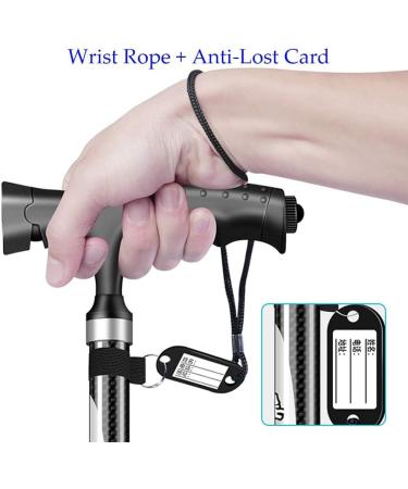 Walking Sticks for Women Lightweight with LED Light with Ergonomic Handle with 3 Non-Slip Bases Interesting - Buy Online on GoSupps.com