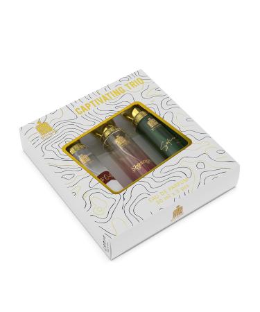 Adil-qadri Captivating Trio Luxury Perfume | Gift Set For Unisex (3 x 30 ML) | Fruity & Strong Notes | Long Lasting Scents Of Arabic - Buy Online on GoSupps.com