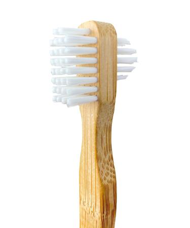 Instant Smile Dental Appliance Cleaning Brush  Firm Bristles  Double Sided  Bamboo Toothbrush