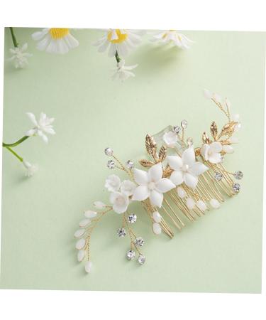 Mikinona Bridal Headwear Bridal Hair Accessory Hair Comb Clip Bridal Hair Clips Womens Headpiece Bride Hairpin Hair Accessories for Bride Wedding Bride Headpiece Hair Side Comb for Women - Buy Online on GoSupps.com