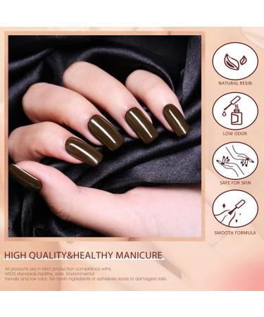 VENALISA Fall Gel Nail Polish Set - 12 Colors (Green Brown Yellow Glitter Red) - 7.5ml Soak Off UV LED Nail Gel for DIY Manicure & Salon Use - International Shipping Available - Buy Online on GoSupps.com