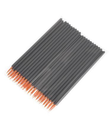 VINTORKY 100pcs Disposable Eyeliner Brush Eyeshadow Makeup Tools Lip Black Artificial Fiber