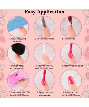 Lavender Violets 38 Pc Gel Nail Polish Kit with 24W UV LED Lamp - Red Brown 27 Color Gel Polish Set - All-In-One Manicure Kit for Beginner - Nail Design Salon Set B975 - Buy Online on GoSupps.com