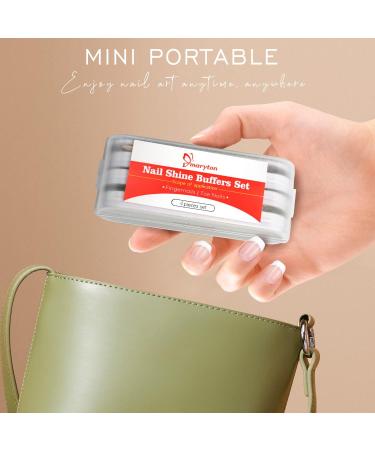 Maryton Nail Buffer and Shine Kit - Ultimate Mini Fine Nail File and Buffers for Natural Nails - Manicure Kit 4 Count - Buy Online on GoSupps.com
