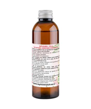 Buy 100% Natural Cold Pressed Macadamia Oil - Virgin 100ml for Hair Skin & Massage Care - International Shipping Available - Buy Online on GoSupps.com