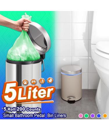1.5gal Small Trash Bags AOSULI 200 Counts Garbage Bags Colourful Bin Liners for Home Office Lawn Bathroom Toilet Wastebasket (Fits 0.8 1.5 1.2 Gal Gallon Bins) 200 count (Pack of 1) - Buy Online on GoSupps.com