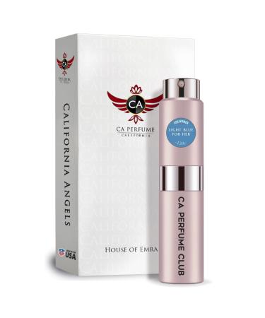 CA Perfume Impression of Light Blue For Her Replica Version Fragrance Dupes Concentrated Long Lasting Eau de Parfum Spray Refillable Atomizer Bottle 0.27 Fl Oz/8ml-X1 LIGHT BLUE FOR WOMEN IMPRESSION 0.27 Fl Oz (Pack of 1)