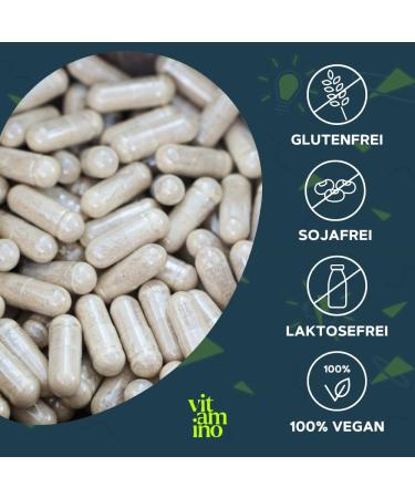 Vitamino Calculation Caffeinated Capsules | Boost Mental Performance | Vegan Gluten-Free & Lactose-Free with Guarana Green Tea & B Vitamins - Buy Online on GoSupps.com