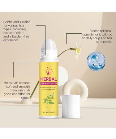 S rum capillaire base de plantes pour la croissance des cheveux S rum roll-on non gras pour le cuir chevelu Essences capillaires base plantes serum capillary roll-on portable id al voyages (8pcs) - Buy Online on GoSupps.com
