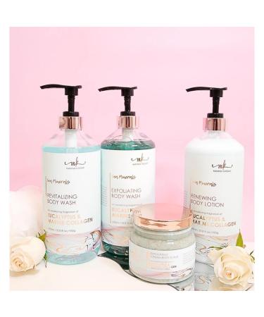 Manna Kadar Beauty Dead Sea Minerals Exfoliating Body Wash - Eucalyptus Marine Moisturizing Shower Gel for Dull Skin Brightening - Buy Online on GoSupps.com