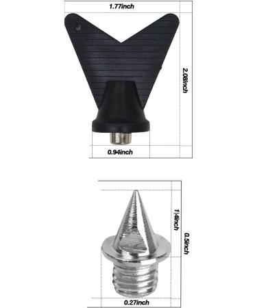 VONLUXE 1/4 Inch Stainless Steel Track Spikes - 110pcs Pyramid Spikes with Wrench for Sprint & Cross Country Shoes - Buy Online on GoSupps.com