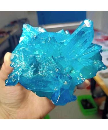 Natural Electroplated Quartz Raw Crystal Cluster for Decoration 200g-300g 1pc HOMEZHOU - Buy Online on GoSupps.com