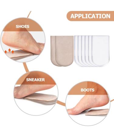 minkissy 1 Set Half Size Heel Pad Sports Heel Pads Creative Heel Pads Footed Pads Shoes Height Increase Cushions Heightened Pad Shoes Height Increase Pads Heel Lift Portable Heel Pads - Buy Online on GoSupps.com