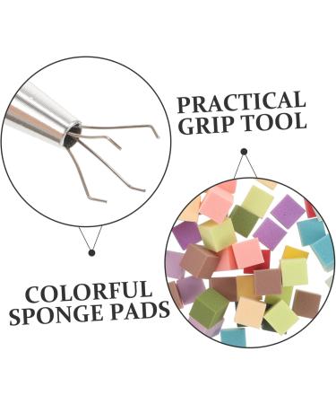 BELLIFFY 1 Set Manicure Tools Nail Sponge and Pick-up Tool Color Fade Nail Nail for Manicure Small Nail Sponge 4-claw Grabber for Nail Sponge Nail Kit Nail Art Tool - Buy Online on GoSupps.com