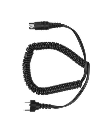 Electric nail drill cable antioxidative nail drill handpiece three plug design for electric nail drill handpiece for long-term use (black)