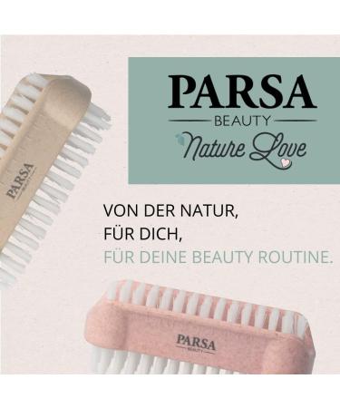 PARSA Beauty Nature Love Double-Sided Nail Brush - Hand Washing Brush in Beige | 1 Piece for Perfect Nail Care - Buy Online on GoSupps.com