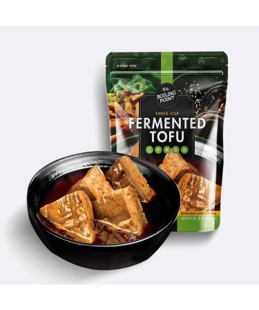Boiling Point 3 Cups Fermented Tofu Contains 7pcs Non-GMO Steamed Tofu,Vegan-Friendly, Soup and Seasoning Base, Ready to Eat Entre within Minutes, pairs deliciously with Hot Pot, 500g/1.1lb