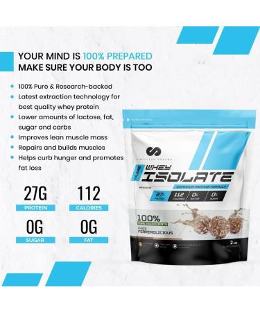 Limitless Pharma Pure Whey Isolate | High Protein Whey Isolate Protein Powder | 27g Protein 6g BCAAs Sugar Free Gluten Free Low Carb Low Lactose | 74 Servings 5LB (Maple Brown Sugar) Maple Brown Sugar 5LB - Buy Online on GoSupps.com