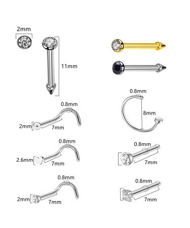 3 Pack Disposable Self Nose Piercing Kit with Nose Rings - Safe and Easy Nose Piercing Gun Tool - Buy Online on GoSupps.com