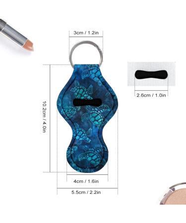 5 Pack Neoprene Lip Chapstick Holder for Women Girls Blue Sea Turtle Blue sea turtle. One size - Buy Online on GoSupps.com