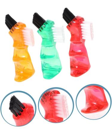 Goohochy Double-Sided Toothbrush Prosthesis Brush | Mini Cleaning Brush for Household Use - Small Personal Toothboard - Buy Online on GoSupps.com